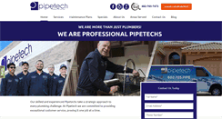 Desktop Screenshot of pipetechplumbing.com